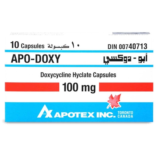 Picture of APO-DOXY 100MG CAPS - 10s